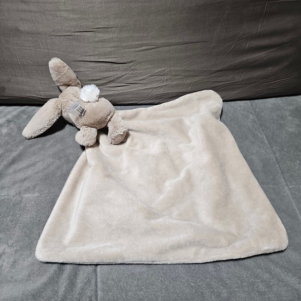 Jellycat Bashful light Brown Bunny Lovey Soother Plush Holding Newborn Security - Picture 4 of 5